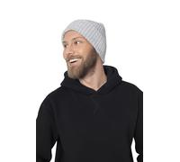 HATSQUARE Seamless Winter Cap, Acrylic Unisex Cuffed Knit Beanie - Super Soft - Light Gray