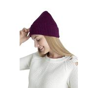 HATSQUARE Seamless Winter Cap, Acrylic Unisex Cuffed Knit Beanie - Super Soft - Plum