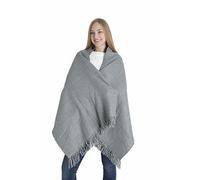 HATSQUARE Women Winter Oversize Shawl, Blanket Scarf, Soft Warm Double Sided Pashmina Shawl, Houndstooth Wrap Long Scarf - Gray