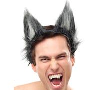 Hatstar Wolf Ears | Wolf Ears Headband | Werewolf Headpiece for Women, Men & Children | Costume Hair Accessories Decorative Accessory for Halloween, Carnival and Fancy Dress