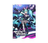Hatsune Miku 2 Canvas Poster Wall Art Decor Print Picture Paintings for Living Room Bedroom Decoration Unframe-style 16x24inch(40x60cm)