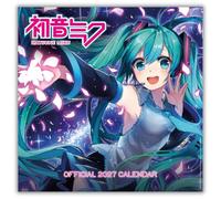 Hatsune Miku 2027 Square Wall Calendar Official Licensed Vocaloid Calendar, Monthly Grid Layout, Iconic Anime-Style Artwork Featuring Hatsune Miku, Large Square Format, Gift for Vocaloid Fans