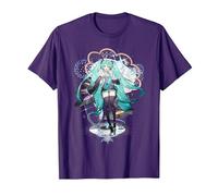 Hatsune Miku Anime Mascot Singer CV01 T-Shirt, Men, Purple, XX-Large