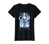 Hatsune Miku Anime Mascot Vocal Software T-Shirt, Women, Black, XX-Large