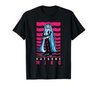Hatsune Miku CV01 Anime Vocal Software Mascot T-Shirt, Men, Black, X-Large