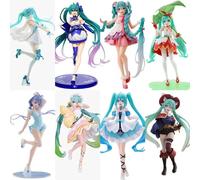 Hatsune Miku figurines, future anime merchandise, 2D cute girl model gifts Navy Blue