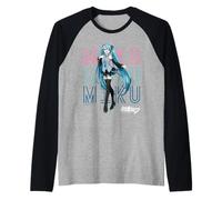 Hatsune Miku Vocal Software Anime Mascot Miku Trio Raglan Baseball Tee