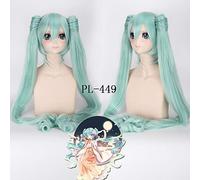 Hatsune Miku Vocaloid Cosplay Wig Black Rock Shooter Senbon Zakura Wigs Long Synthetic Hair Chip Ponytails + Wig Cap PL-449