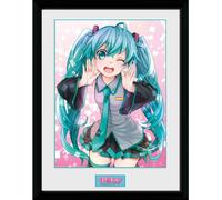 GB eye Hatsune Miku Wink 30 x 40cm Framed Collector Print