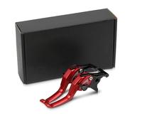 HATSVTGR Clutch Lever Motorcycle Adjustable 2-Finger Short Handle Brake Clutch Lever for Triumph for Street Triple 675 2008-2016 Not R RX(RED)