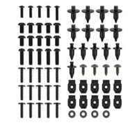 HATSVTGR Fairing Bolts Kit For Y&amaha TMAX 530 TMAX530 2012-2019 Bodywork Screws Clips Speed Nuts Covering Bolts Complete Full Fairing Bolts Kit Windscreen Nuts(Black)