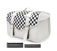 HATSVTGR Motorcycle Saddlebags for Rebel Cruiser Scooter Ravel Sissy Bar Motorcycle Tail Side Saddlebag Waterproof Luggage Bag(Plaid)