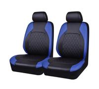 HATSVTGR Seat Covers For A3 Sportback A1 A4 A5 A6 A6L A7 A8 A8L All Models Front Two Seat PU Leather Car Seat Cover(Black Blue 2 Seat)