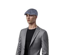 hatsXcaps Flat Cap for Men & Women | Classic Peaky Blinders Style Newsboy Hat | c, 20% Polyester | Breathable & Comfortable | Vintage Gatsby Cap for Casual, Outdoor, Driving & Formal Wear Light Blue