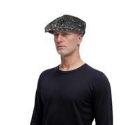 hatsXcaps Men's & Women's Newsboy Cap | 8-Panel Tweed Flat Cap | Vintage Gatsby Hat for Outdoor & Casual Wear | Peaky Blinders-Inspired Wool Blend Cap | Classic Herringbone Baker Boy Hat