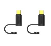 Hattba 1/2pcs 8pin To USB C Adapter 60W Power Delivery For Phone 15/16 Pad Notebook And More Power Adapter Fast Charging Converter