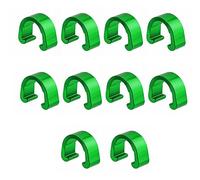 Hattba 10 Pcs Aluminum Alloy Bike Cable C-Clips Mountain Bike Bicycles Brake Cable Clips Fixed Clamps Frame Buckle