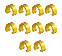 Hattba 10 Pcs Aluminum Alloy Bike Cable C-Clips Mountain Bike Bicycles Brake Cable Clips Fixed Clamps Frame Buckle