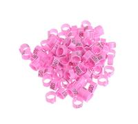 Hattba 100-Pack 10mm Bird Leg Bands For Foot Bands Clip Rings For Chicken For Quail Poultry Multi Colo Parrot African Grey For Small Parrots For Large Birds Conure Macaw Parrot
