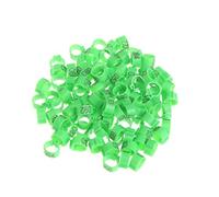 Hattba 100-Pack 10mm Bird Leg Bands For Foot Bands Clip Rings For Chicken For Quail Poultry Multi Colo Parrot African Grey For Small Parrots For Large Birds Conure Macaw Parrot