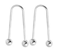 Hattba 2 Pack Versatile Metal Spirals Buckles Double Head Brooch For Clothes Fixing Ensures Privacy In Any Outfit