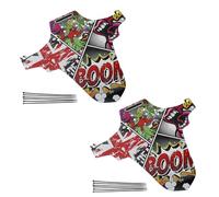 Hattba 2Pcs Front And Rear Bike Bike Mudguards Set Folding Mud Guards Fit 26" 27.5" 29" Maintenance