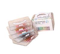 Hattba 45/72/99Pcs Multicolored Gel Pen Assorted Color Journaling Pen Colorful Drawing 0.6mm Tip For Writing Journaling Journal Set
