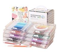 Hattba 45/72/99Pcs Multicolored Gel Pen Assorted Color Journaling Pen Colorful Drawing 0.6mm Tip For Writing Journaling Journal Set