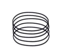 Hattba 5PCS 1.2mm Square Folded Rubber Belt 41-190mm For Recorders CDROM Video Machines DVDs Drive Cassette Tape Machine Belt DVDs Drive Cassette