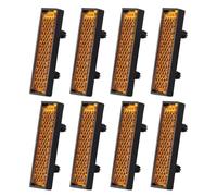 Hattba 8Pcs Bicycles Pedal Reflector Night Cycling Reflective Warning Bike Pedal Reflector Cycling Foot Pedal Reflectors Bicycles Reflective Sheet