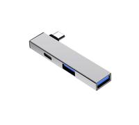 Hattba Aluminum USB C Splitter Type C To Type C And Double USB Port Hubs Compatible For Window OS Devices