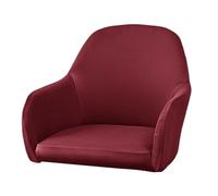 Hattba Arcs Shape Chair Covers High Elasticitys Polyester Fabric Protectors Spillproof Surfaces Sleeve For Office Conference Milk Silk Elastics Chair Slipcover