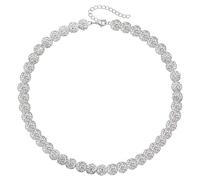 Hattba Athletic Baseball Necklace Rhinestones Disco Clavicle Chain Stylish Sports Accessory for Competitive Athletes