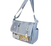 Hattba Casual Japanese Inspired Nylon Crossbody Bag With Large Capacity Shoulder Bags For Shopping Travel And Campus Life Everyday Use