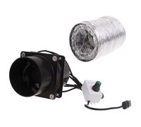 Hattba Compact And Portable Fume Extractor Fan With Duct Pipe And Ventilation Tubing For Kitchen And Bathroom Use USB Powered
