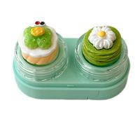 Hattba Cupcake Lid Lenses Box with Drawer Designs and Wearing Tool Kits Contacts Lens Case for Safe Lens Management Drawer Styles Lens Box