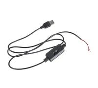 Hattba DC5V Motor Variable Speed Controller Wire USB To 2Pin For PC Cooling Industrial Equipment And Hobbyist Applications Three Speed Fan Control Cable