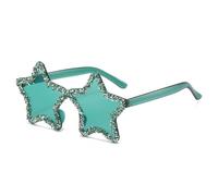 Hattba Decorative Glittering Star Eyeglasses Trendsetters For Vacation Dress Star Fashion Photo Props Unisex Trendy Outdoor Sports