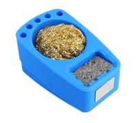 Hattba Electric Soldering Iron Tip Head Cleaner Set With Brass Wire&Nonslip Base Suitable For Efficient Cleaning Solder Removal Electronics Workshop Tool