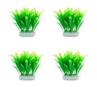Hattba Fish Tanks Stone Artificial Grass Simulation Landscape Grass Plant FishTank Landscaping Fish Tanks Plant FishTank Decoration Set