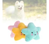 Hattba Fun Dog Interative Star Shaped Squeaky for Cat Teaser Soft Plush for Dogs Puppy Training