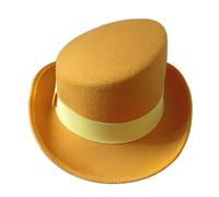 Hattba Hat Retros Fashion Hat Curly Brimmed Hat Mystery Styles Hat for Themed Event and Casual Outfits