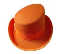 Hattba Hat Retros Fashion Hat Curly Brimmed Hat Mystery Styles Hat for Themed Event and Casual Outfits