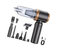 Hattba High Capacity Portable Car Vacuums Cleaner 22000Pa Suction 6 Stage Filtration Systems 8 Tools Included For Home Office Car And Home Use