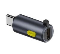 Hattba Metal Body USB C Adapter 240W Charging &8K@60Hz Video Output USB C Extender With Digital Screen Power Switching Design Power Adapter
