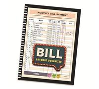 Hattba Monthly Bill Payment Checklist Notebook For Family Financial Management And Expense Trackings With Durability Paper Savings Record Book
