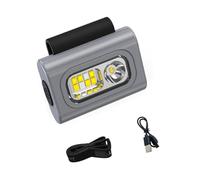 Hattba Multifuntional Outdoor Headlamp Clip LED Headlight IPX6 Underwater Light ABS Silicone Texture For Fishing Lightweight Headlight For Cycling