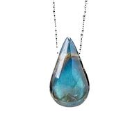 Hattba Pendant Necklace Water Drop Shape Pendant Chokers Moonstone Necklaces Hand-Making Jewelry Women Necklace Women Genuine Moonstone Jewelry