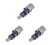 Hattba Portable USB Type C Expansion Hubs 3USB Port Design For External Storage Keyboards Plugs And Play Use Connection Type C To USB Splitter Module