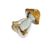 Hattba Resin Mushroom Figurines For Outdoor Gardens Fairy Sculpture Decor Table Centrepiece Meditations Mushroom Resin Statue